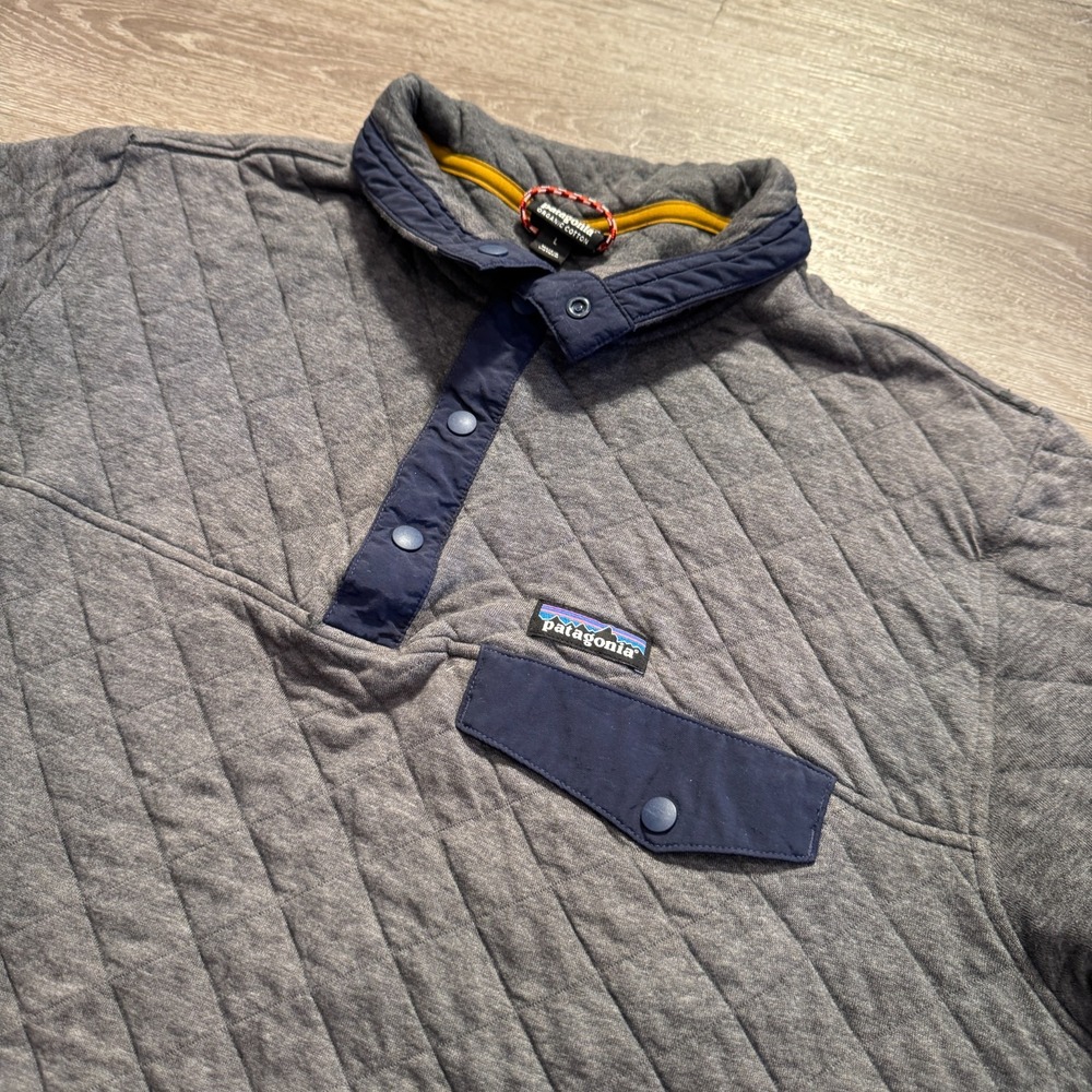 Patagonia Gray Quilted Men's Sweater